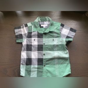 Burberry Kids Boys Button Shirt Top. Size 4Y